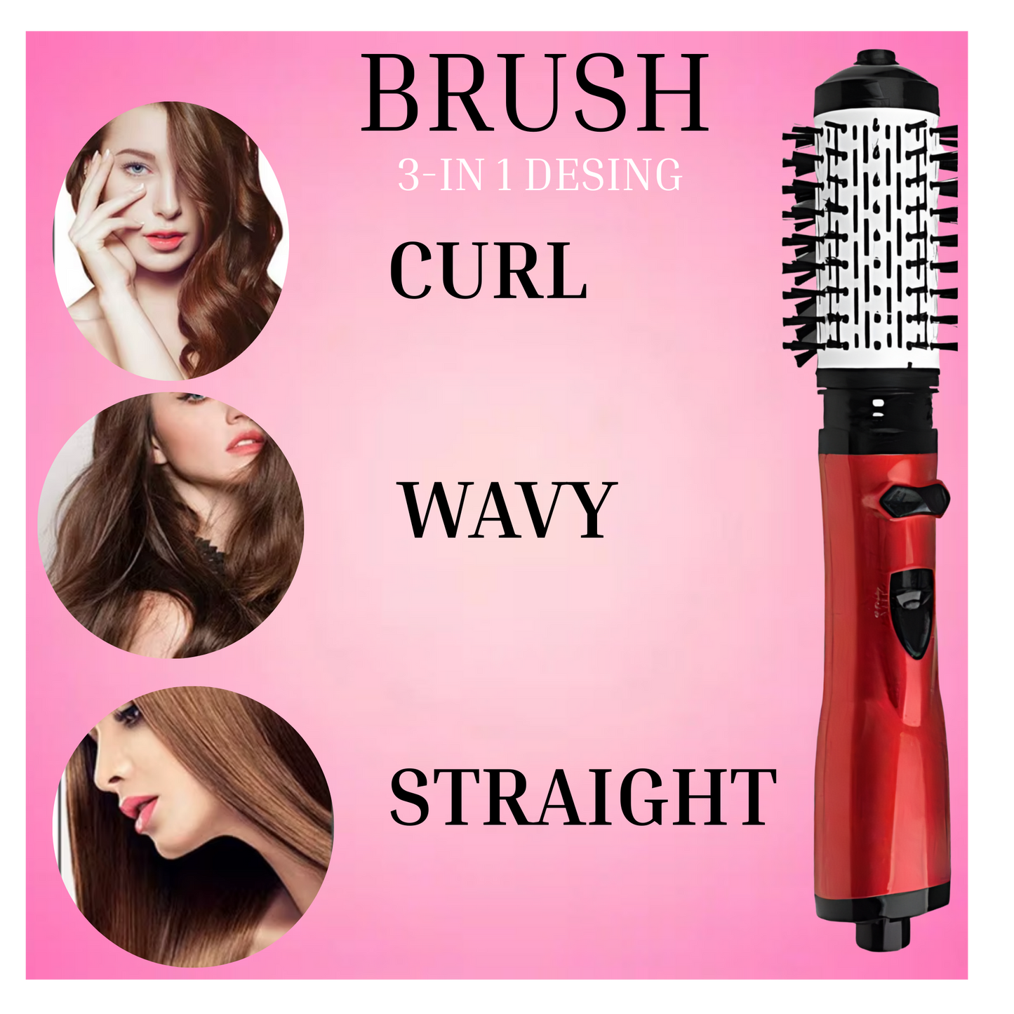 3-IN 1 HAIR BRUSH